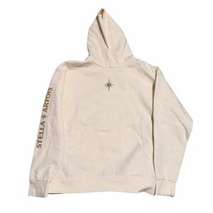Stella Artois Cream and Gold Hoodie. Size XL. NEW